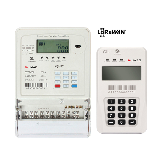 JMAO OEM ODM API Integration Three-phase AMI Prepaid Smart Meter with RS485/GPRS/WiFi Communication and LCD Display