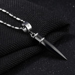 Collar de urna de joyería para cenizas con diseño de bala de ciervo, colgante de recuerdo para cenizas de humanos o mascotas, regalo de joyería conmemorativa <span class=keywords><strong>funeraria</strong></span> - Product Image 3
