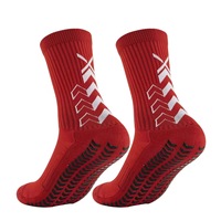 Chaussettes de sport en polyester tricoté YH ODM, épaisses, antidérapantes, anti-friction, pour le football, le basketball, la course à pied, l'entraînement, pour hommes et femmes