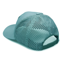 Personalizado pesca con mosca suave malla transpirable Golf Polo PVC parche pescado hombres gorras deportivas