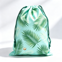 Groothandel schattige zomerse fruit-ijsjes patroon trekkoordtas voor school evenementen cadeaus en strandvakantie spullen