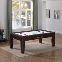 Table de jeu multifonctionnelle, 7 jeux en 1, billard, hockey sur air, table à manger, table de conférence, tennis de table, roulette, poker