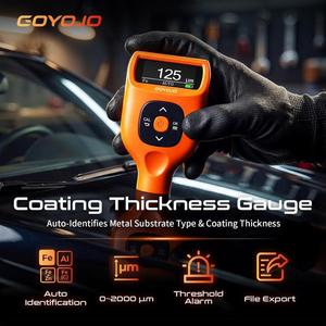 เครื่องวัดความหนาสีแบบขายดีรุ่น CTG-1, CTG-2, CTG-3 สำหรับรถยนต์ 0-2000um 0-79mils ความแม่นยำสูง วัดความหนาสารเคลือบผิวอัตโนมัติ สำหรับ Fe, Al, Zn, Fe - Product Image 2