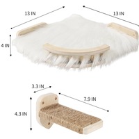 Vente de gros Lit mural pour chat Hamac mural pour chat Meubles muraux étagères et perchoirs avec marches d'escalade