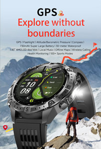 Smartwatch Y102 con Display AMOLED da 1,43'', Chiamate Bluetooth, <span class=keywords><strong>GPS</strong></span>, Orologio Sportivo da Esterno, Impermeabile 3ATM, Monitoraggio Frequenza Cardiaca - Product Image 3
