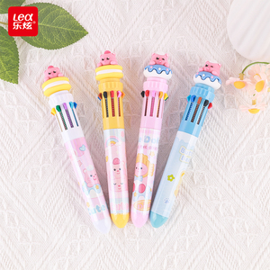 Penna a sfera multifunzione a dieci colori penna Gel automatica all'ingrosso ufficio scuola di cancelleria carino colore retrattile palle - Product Image 5
