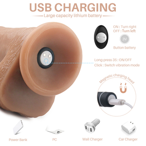 S-HANDE Telecomando Vibratore a Forma di Pene in Plastica, Giocattoli Sessuali per Donne, <span class=keywords><strong>Dildo</strong></span> in Silicone Morbido con Forte Ventosa - Product Image 4