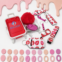 Emballage de gloss à lèvres fait main avec logo personnalisé, mini-coffret mignon en plastique ABS recyclable, échantillon gratuit, faible MOQ
