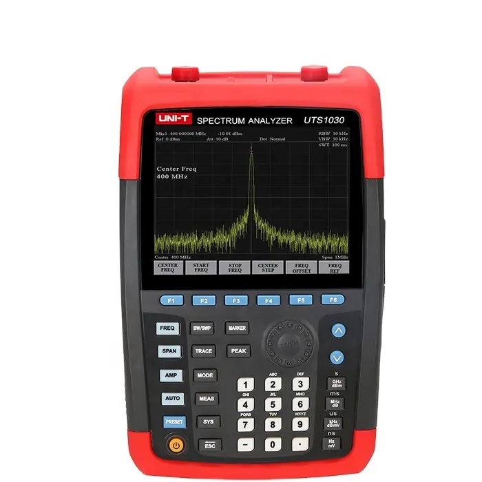 Analizador de frecuencia portátil Uni T UTS1030 analizador de espectro con resolución de 1Hz, comunicación USB