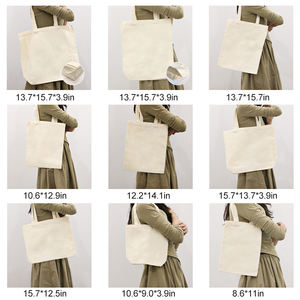 Sac fourre-tout en toile de couleur unie de taille personnalisable, sac fourre-tout en toile personnalisé, sac à bandoulière en toile, sac en toile uni personnalisé - Product Image 4