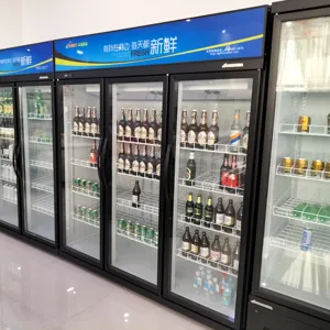 Ventilador de refrigeración Industrial, equipo de refrigeración de supermercado, congelador vertical profundo