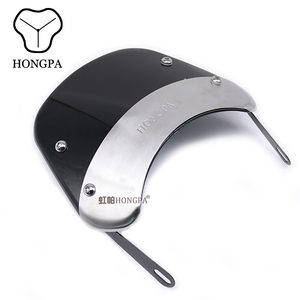 Pare-brise rétro pour moto Hongpa de 5 à 7 pouces, visière d'instrument, compatible avec Honda CG125 Cafe Racer <span class=keywords><strong>Kawasaki</strong></span> - Product Image 6