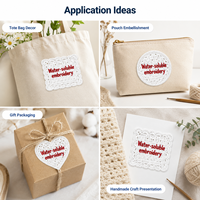 Prix d'usine – Écussons brodés hydrosolubles personnalisés, appliques florales en dentelle pour robes de mariée et vêtements – Achat en gros