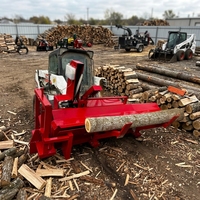 Fendeuse de bûches pour bois de chauffage, compatible avec les excavatrices et les mini-chargeuses, diamètre 45 cm, pour couper les arbres et les arbustes