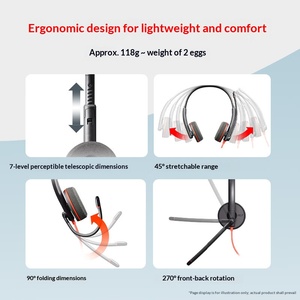 Casque téléphonique à double écouteur Blackwire C3220 USB-C noir + adaptateur USB-C/<span class=keywords><strong>A</strong></span> - Product Image 3