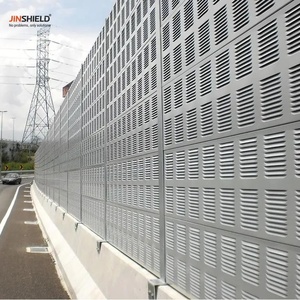 Panneaux acoustiques insonorisants de type volet en aluminium à NRC élevé pour murs anti-bruit de motorways, clôtures acoustiques imperméables à la pluie - Product Image 2