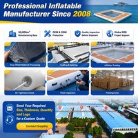 Piscina Inflable Personalizada con Red Antimedusas, Piscina Flotante para Yates, Hoteles y Marinas