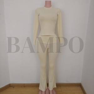Tall Girl Friendly Loungewear <strong>Women</strong> Sets Custom <strong>Women</strong> Cotton Shirt With Flared <strong>Pants</strong> Soft Yoga Leggings <strong>Women</strong> <strong>Lounge</strong> Set - Product Image 5