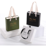 Tiroirs en papier personnalisés, emballage de bijoux de luxe, boîte cadeau en papier à glissière mignonne avec poignée pour boîte à bijoux de collier
