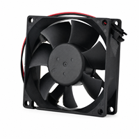 Ventilateur DC/AC 3,15 pouces 8025mm 5V 12V 24V 0,24A à roulement à manchon, mini ventilateur de boîtier PC WKH 0805L 12V, ventilateur axial de refroidissement haute vitesse