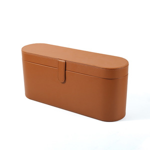 Boîte de rangement ovale en cuir PU pour sèche-cheveux <span class=keywords><strong>Dyson</strong></span>, <span class=keywords><strong>coffret</strong></span> cadeau personnalisable, modèle d'appareil ménager numérique BL-4210, commande personnalisée acceptée - Product Image 4