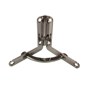 Bisagra de Siete Formas Bai Le, Superficie Plateada, Montaje en Superficie, para Puerta de Gabinete o Caja de Madera, Diseño Industrial Duradero - Product Image 3