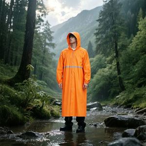 <b>Raincoats</b> Men's and Women's Styles Fashionable Multiple Colors Reflective Strips Outdoor <b>Long</b>-length <b>Raincoats</b> for Wholesale - Product Image 5