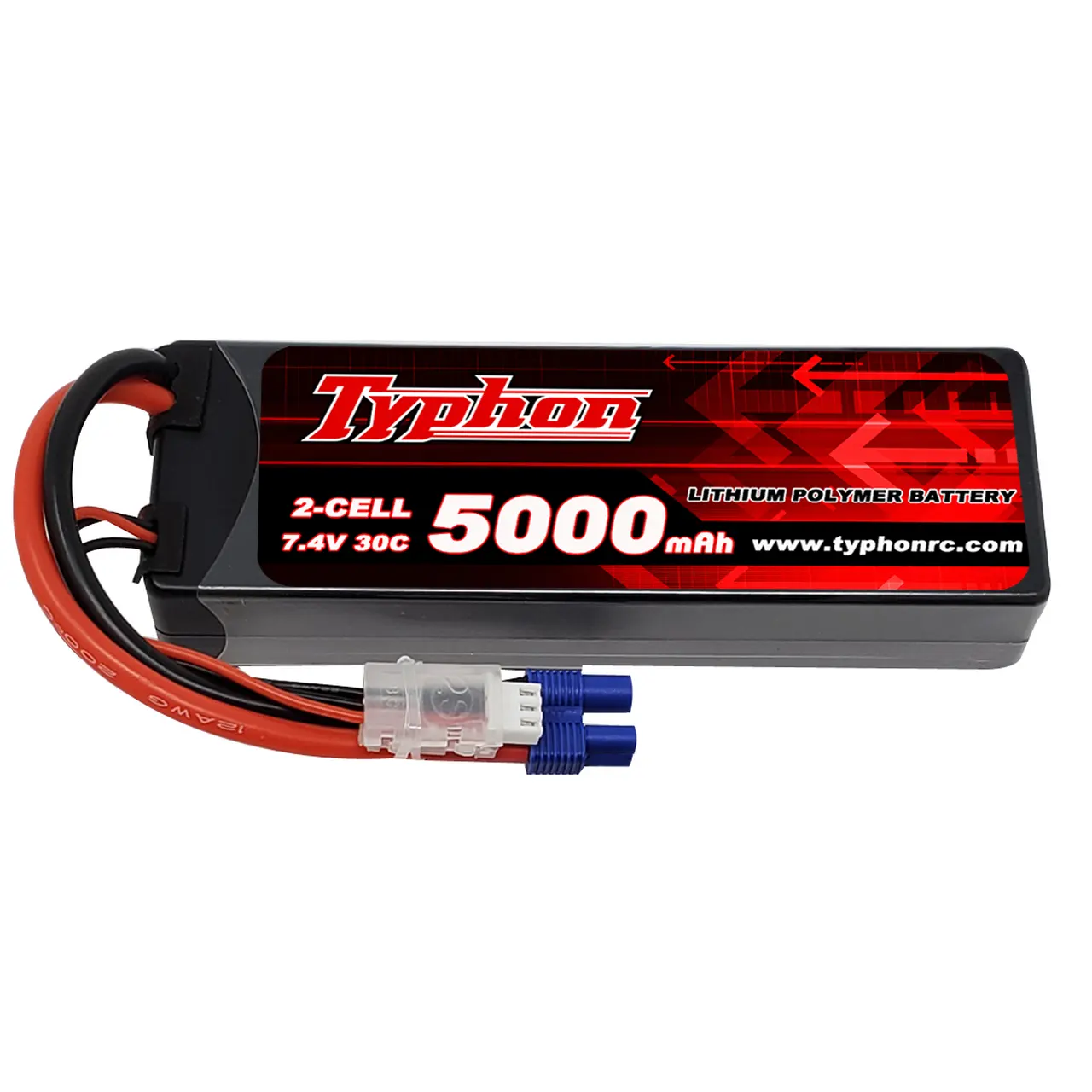 Lipo 5200mAh 7.4V 2S 50C Lipo Battery Hardcase with Deans T Plug for RC Truck RC Truggy RC Heli Airplane Drone FPV Racing