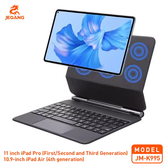 Magnetic Floating BT Tablet Keyboard Case with Touchpad, Compatible With 11-inch Tablet & 10.9-inch Tablet