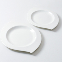 Assiette de Dîner en Porcelaine Fine Blanche pour Restaurant, Assiette à Dessert Personnalisée pour Hôtel – Offre Spéciale