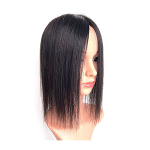 Peluca de cabello humano coreano premium hecha a mano en Corea (9x14) - 12 pulgadas, calidad de salón, textura lisa y natural. - Product Image 2