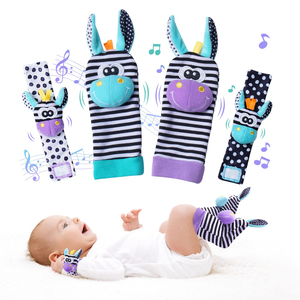Juego de Sonajeros Musicales Suaves para Bebés con Diseño de Animales - Juguete Chirriante para Recién Nacidos hasta 4 Años de Edad, Regalo - Product Image 6