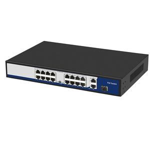 Wholesale <strong>16</strong> <strong>Ports</strong> Network <strong>Switch</strong> with 2 Gigabit <strong>Ethernet</strong> Uplink 200W PoE <strong>Switch</strong> - Product Image 4