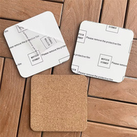 MDFSUB Meilleur prix Film protecteur carré de 4mm sous-verre en MDF à sublimation de 95mm pour table