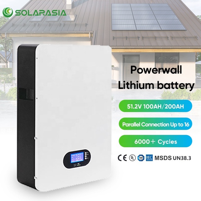 Wall Mounted Lithium Ion Battery Latest Style 48V 51.2V 100ah 200ah Powerwall Solar Battery for Energy Storage System