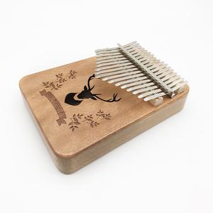 Sanza Doigt Piano Acajou 17 Clés <span class=keywords><strong>Kalimba</strong></span> Pouce Piano Tambour Ensemble Pour Les Débutants - Product Image 3