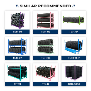 <span class=keywords><strong>TER</strong></span> Porte-pneus détachable empilable, structure en acier, économique, gain de place, structure simple, protection contre la corrosion pour <span class=keywords><strong>garage</strong></span> - Product Image 5