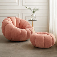 Canapé Chesterfield en velours à une place, design moderne, prix de gros, personnalisable, blanc, minimaliste, pour salon