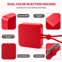 Speaker Portabel Nirkabel Tahan Air IPX7 TWS dengan Waktu Putar 8 Jam untuk Hiking, Kayak, Camping, Rumah, Kantor, Kamar