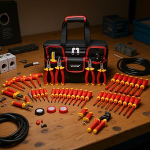 Ensemble de tournevis isolés Vevor 50 pièces, kit d'outils d'électricien 1000V avec sac de rangement - Product Image 2