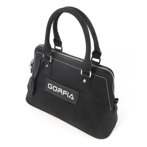 Custom Black PU Leather Women's Original Brand <b>Handbag</b> with Detachable Shoulder Strap and Zipper Design - Product Image 4