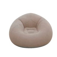 Fauteuil gonflable individuel moderne et minimaliste, d'origine chinoise, pour l'extérieur et la maison, avec revêtement floqué, pliable, type canapé paresseux