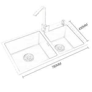 อ่างล้างจานอ่างล้างจานสีทองอ่างล้างจาน - Product Image 3