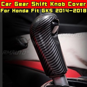 Cubierta de pomo de palanca de cambios para coche, embellecedor de la palanca de cambios, kit de carrocería para Honda Fit GK5 2014-2018, accesorios para coche - Product Image 2