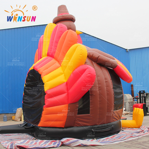 WINSUN <span class=keywords><strong>Castello</strong></span> Gonfiabile Commerciale a Tema Giorno del Ringraziamento: <span class=keywords><strong>Castello</strong></span> Rimbalzante a Forma di Tacchino, <span class=keywords><strong>Castello</strong></span> Gonfiabile a Forma di Pollo, Decorazione - Product Image 5