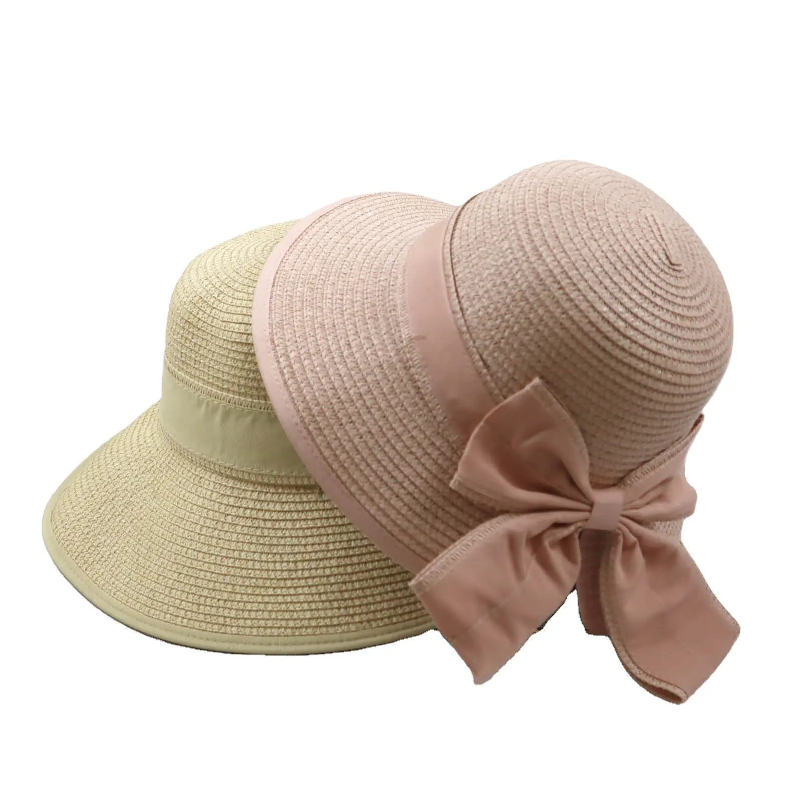 2023 New Fashion Straw Bucket Hat Paper Plait Sun protection Hats Supplier For Ladies Summer Beach