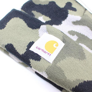 Gorro de esquí vintage cálido de <span class=keywords><strong>invierno</strong></span> para hombre y <span class=keywords><strong>mujer</strong></span>, de punto jacquard de camuflaje, de fibra acrílica, plegable, para clima frío, gorros <span class=keywords><strong>Carhartt</strong></span> - Product Image 2