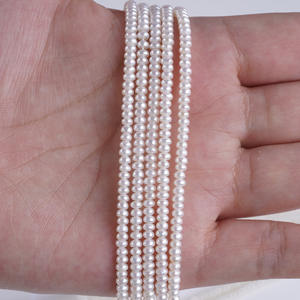 3.5-4mm Natural White Freshwater Small Bead <b>String</b> Scattered DIY Semi-Finished Necklace <b>Bracelet</b> Jewelry for DIY Creativity - Product Image 3
