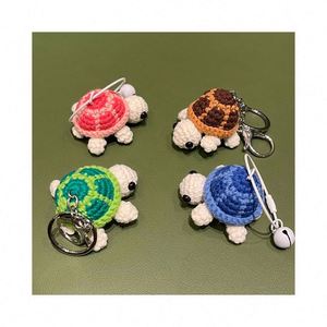2025 Crochet Tortoise Charm Keychain Handmade Mini Cute Turtle Wool Knitted Woven Ocean Animal <b>Doll</b> Pendant <b>Accessories</b> Gift - Product Image 1