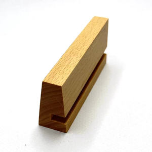 Solid Wood Card Holder Note Holder Desktop Organizer Yellow BQ-03 Custom Made - Product Image 4